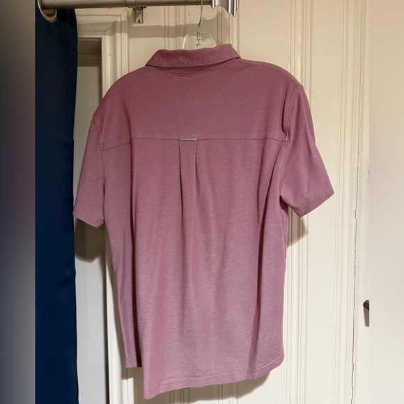 Fabletics The Dash Button Down Shirt - Red - Size Large - Picture 2 of 3